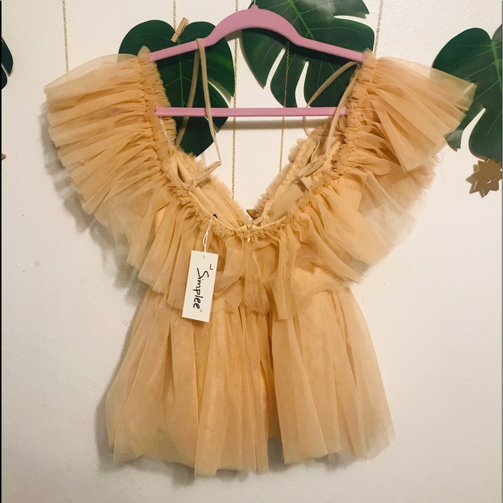 Fancy nude blouse